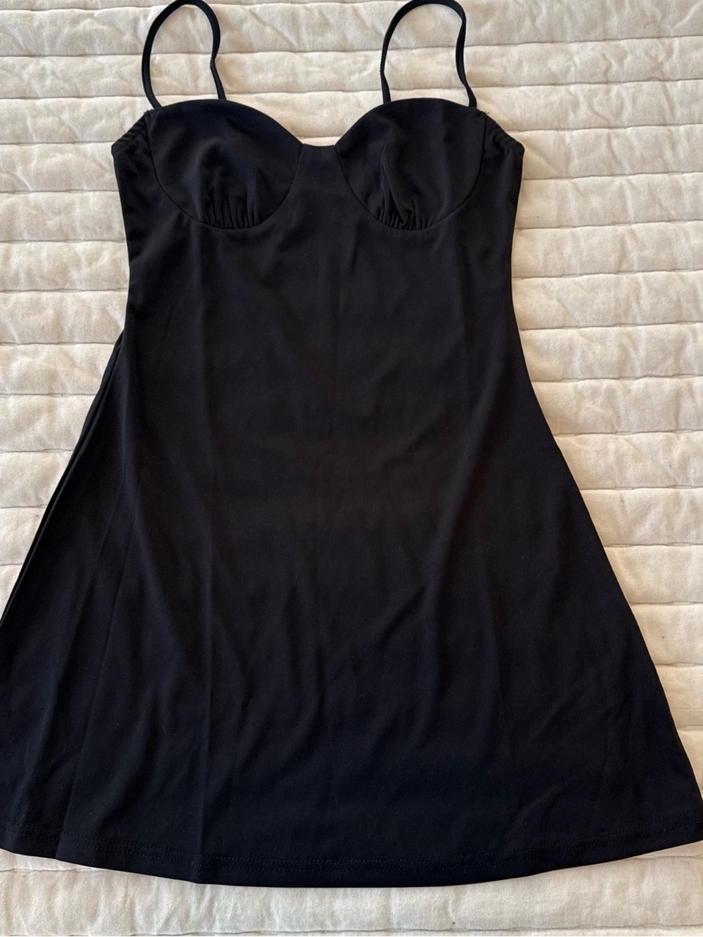 NWOT Black Spaghetti Strap A-Line Mini Dress never been worn